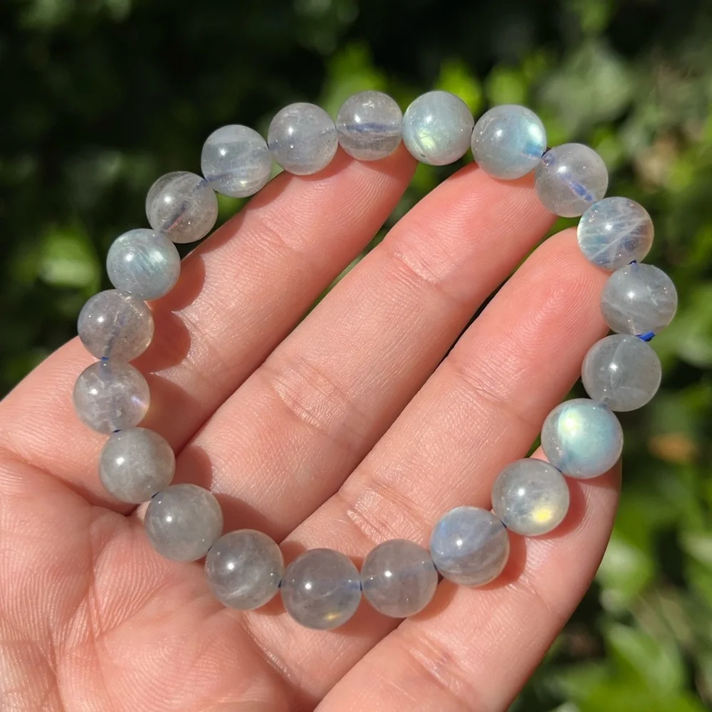 9mm super‎ flashy labradorite bracelet